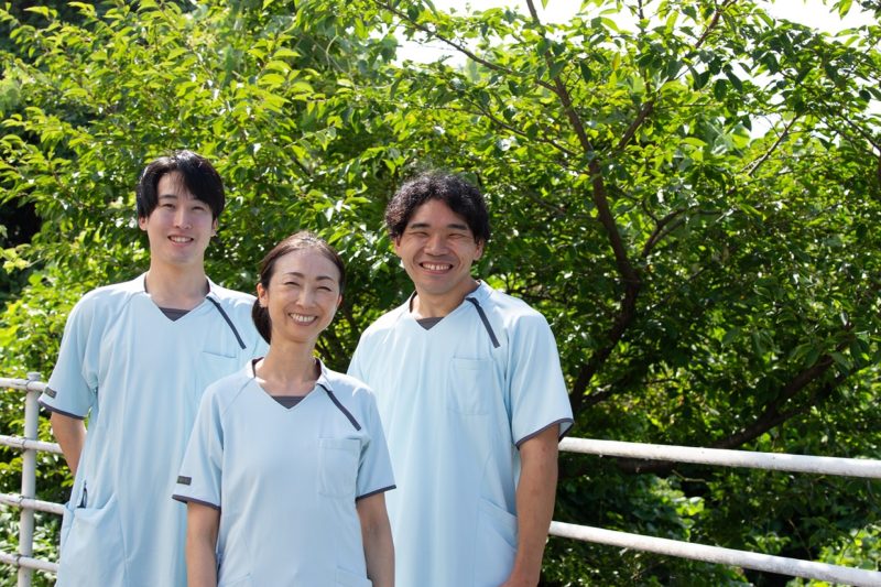 横浜病院は緑に囲まれた自然豊かな場所にあります！